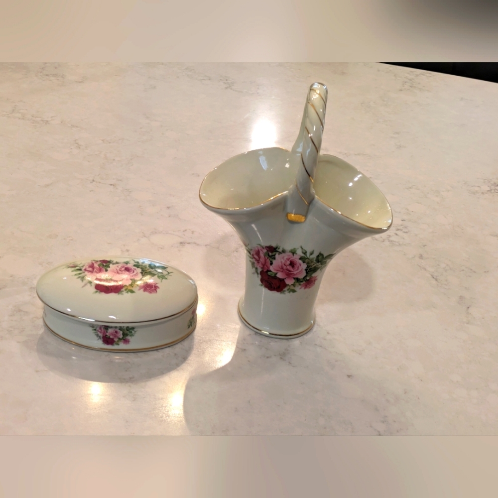 Set Of 2 Formalities by Baum Bros Trinket Box 5.5" x 4"